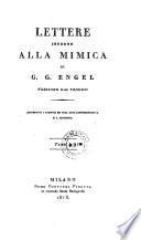 Lettere intorno alla mimica. Versione dal tedesco. Aggiuntovi i capitoli sei sull'arte rappresentativa di Luigi Riccoboni