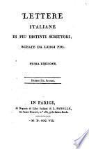 Lettere italiane di piu distinti scrittori