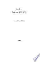 Lettere: Lettere, 1945-1950, a cura di Italo Calvino