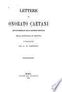 Lettere nella battaglia di Lepanto, pubblicate da G.B. Carinci