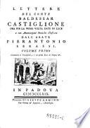 Lettere, ora per la prima volta date in luce da Pierantonio Serassi