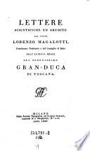 Lettere scientifice ed erudite