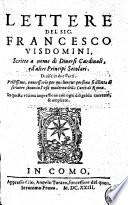 Lettere ... scritte a nome di diversi cardinali, e d'altri principi secolari