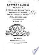 Lettere senesi di un socio dell' Accademia di Fossano sopra belle arti