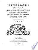 Lettere Senesi Di un socio dell' Accademia di Fossano Sopra Le Belle Arti