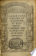 Lettere sopra le diece Giornate del Decamerone di G. Boccaccio