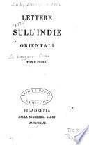 Lettere sull'Indie Orientali