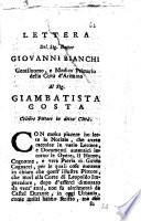 Lettere varie, e documenti autentici intorno le opere, e vero nome, cognome e patria di Guido Cagnacci pittore fatica del sig. Giambatista Costa d'Arimino