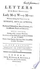 Letters of M--y W--y M--e