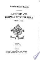 Letters of Thomas Fitzherbert, 1608-1610