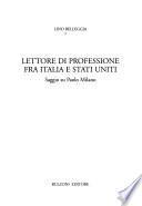 Lettore di professione fra Italia e Stati Uniti