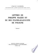 Lettres de Philippe Mazzei et du roi Stanislas-Auguste de Pologne