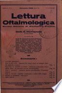 Lettura oftalmologica rivista mensile di oculistica pratica