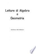 Letture di algebra e geometria