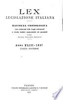 Lex, legislazione italiana