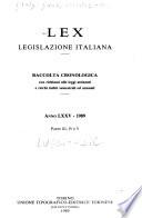 Lex, legislazione italiana