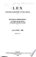 Lex, legislazione italiana