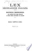 Lex, legislazione italiana
