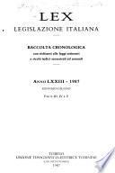 Lex, legislazione italiana