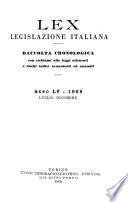 Lex, legislazione italiana