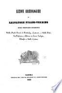 Lezioni archeologiche