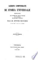 Lezioni compendiate di storia universale