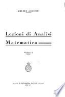 Lezioni di analisi matematica ...