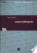 Lezioni di bibliografia