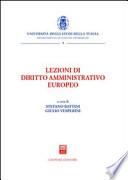 Lezioni di diritto amministrativo europeo