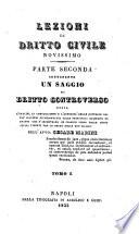 Lezioni di dritto civile novissimo