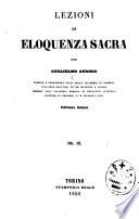 Lezioni di eloquenza sacra