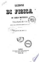 Lezioni di fisica di Carlo Matteucci