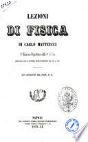 Lezioni di fisica di Carlo Matteucci