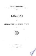 Lezioni di geometria analitica