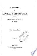 Lezioni di logica e metafisica