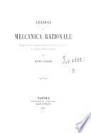 Lezioni di meccanica razionale
