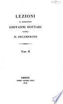 Lezioni di Monsignore Bottari sopra il Decamerone