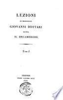 Lezioni di monsignore Giovanni Bottari sopra il Decamerone tomo 1. [- 2.]