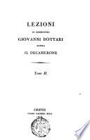 Lezioni di monsignore Giovanni Bottari sopra il Decamerone tomo 1. [-2.]