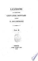 Lezioni di monsignore Giovanni Bottari sopra il Decamerone tomo 1. [- 2.]