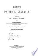 Lezioni di patologia generale manuale per i medici e studenti per Giulio Cohnheim