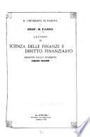 Lezioni di scienza delle finanze e diritto finanziario ... Anno accademico ...