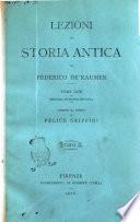 Lezioni di storia antica di Federico de' Raumer