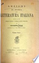 Lezioni di storia della letteratura italiana dettate ad iso delle scuole e delle colte persone: Letteratura moderna 1888