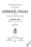 Lezioni di storia della letteratura italiana dettate ad iso delle scuole e delle colte persone: Letteratura moderna 1888
