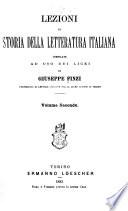 Lezioni di storia della letteratura italiana
