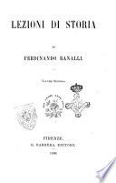 Lezioni di storia di Ferdinando Ranalli