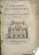 Lezioni elementari di astronomia ad uso del Real Osservatorio di Palermo