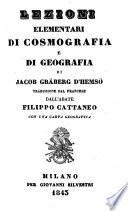 Lezioni elementari di Cosmografia e di Geografia. Traduzione di Filippo Cattaneo