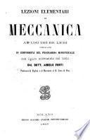 Lezioni elementari di meccanica